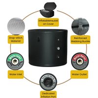 BRK Wholesale Baignoire de récupération gonflable portable pour le froid, idéale pour les projets de spa hôtelier suisse et la thérapie par immersion froide pour les athlètes