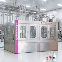 Chaîne de production de jus chaud 3-en-1 à haute efficacité pour le remplissage automatique de bouteilles de jus de litchi aromatisé
