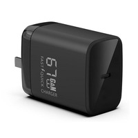 Chargeur USB C GaN 67W, bloc de charge rapide PD pliable, prise murale multi-protocoles Type-C pour ordinateur portable et téléphone OEM/ODM