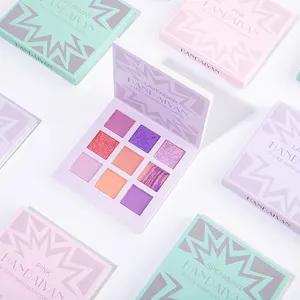 Maquillajes <span class=keywords><strong>de</strong></span> maquillaje personalizados, <span class=keywords><strong>paleta</strong></span> <span class=keywords><strong>de</strong></span> sombra <span class=keywords><strong>de</strong></span> ojos mate <span class=keywords><strong>de</strong></span> alta pigmento original, 9 colores, Etiqueta Privada, maquillaje <span class=keywords><strong>de</strong></span> ojos, Carnaval - Product Image 2