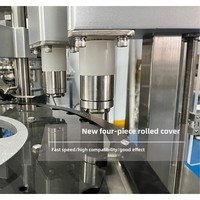 Machine automatique de remplissage, sertissage et bouchage de flacons ampoules en verre stériles de 10 ml, machines de remplissage de flacons de poudre aseptique