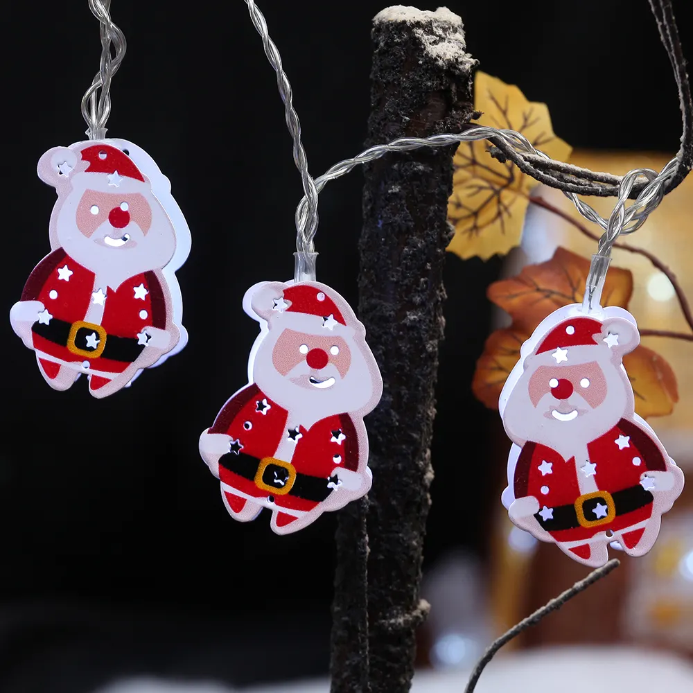 Ngoài trời Xmas Santa Claus CHA giáng sinh LED String ánh sáng