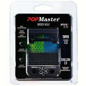 Lame de rechange POPMaster Black Diamond DLC Faper Blade à refroidissement rapide pour <span class=keywords><strong>Wahl</strong></span> <span class=keywords><strong>Magic</strong></span> <span class=keywords><strong>Clip</strong></span> Senior 8148 8504 et BabylissPRO - Product Image 3