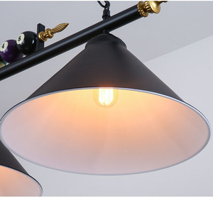 Lampada a LED Retrò in Ferro Nero di Alta Qualità per Illuminazione Tavolo da Biliardo/Snooker, Alta Luminosità, Facile Installazione - Product Image 5