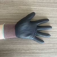 Gants de travail en nylon noir et rouge 18G avec revêtement en mousse de nitrile, fonction écran tactile, gants de protection respirants
