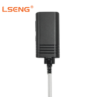 LSENG BT010_K Casque sans fil 2.4G avec écouteur AirTube et micro PTT, suppression du bruit ENC, compatible avec le connecteur Kenwood TK