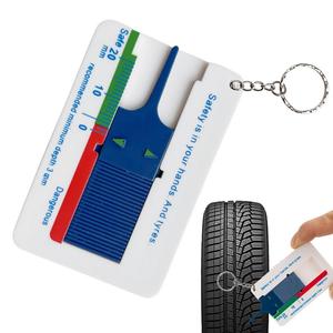 Jauge d'indication de profondeur de bande de roulement de pneu de voiture, moto, remorque, fourgonnette, outil de mesure de roue, 0-20mm, vente en gros - Product Image 5