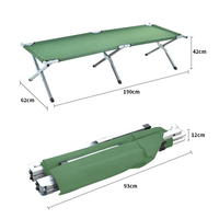Polar Everest cadre solide bonne qualité logo personnalisé camouflage tactique pause déjeuner camping lit pliant pour célibataire