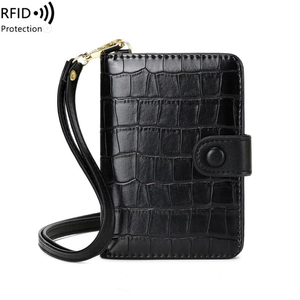 Muti Colour Luxury Travel <b>Wallet</b> Passport Holder Slim Multi-Functional <b>RFID</b> Blocking Hanging Neck <b>Wallet</b> - Product Image 6