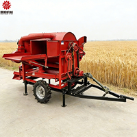 Batteuse à sorgho tractée par tracteur, haute efficacité, pour riz, millet, orge, type 125, pour cultures multiples, avec moteur diesel