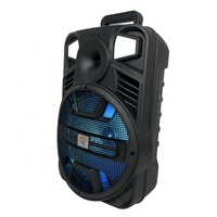 Enceinte sans fil de 12 pouces avec basses puissantes, USB/AUX/microphone intégré, lumière LED RVB, radio FM portable