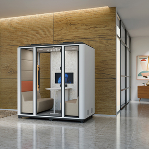 Cabines de bureau acoustiques mobiles modernes insonorisées, cabines té<span class=keywords><strong>l</strong></span>éphoniques portables modulaires avec isolation de 28 dB pour écoles, centres commerciaux, entrepôts et bureaux à domicile - Product Image 1