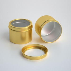 Empty 5oz 150ml Metal Tin Round Matte Black Screw <b>Top</b> Chip Pomade Hair Wax Aluminum Jars - Product Image 6