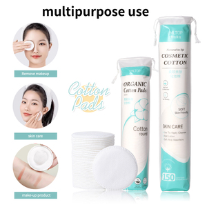 LMLTOP Lot de tampons démaquillants jetables en <span class=keywords><strong>coton</strong></span> biologique à 3 couches pour soins de la peau, compresses humides, outils de démaquillage - Product Image 5