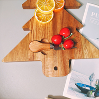Plateaux décoratifs de Noël en marbre et bois, écologiques et minimalistes, pour la cuisine, le camping, planches à découper, planches à fromage, pour servir les aliments