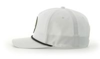 Topi Snapback Klasik Vintage 258 Style Curve Brim dengan Tali, Lima Panel, Bahan Poliester dan Nilon untuk Pria