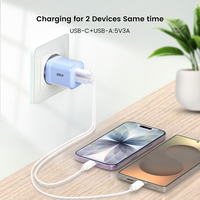 Chargeur rapide Tommox Crystal GaN Mobile Pd 35w pour tablette, appareil photo, téléphone portable, charge rapide pour chargeur Samsung iPhone 35w