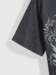 Distressed, fluffy fabric, <b>fun</b> cat print, loose-fitting women's <b>T</b>-<b>shirt</b>, source factory, customization available.F10 - Product Image 4