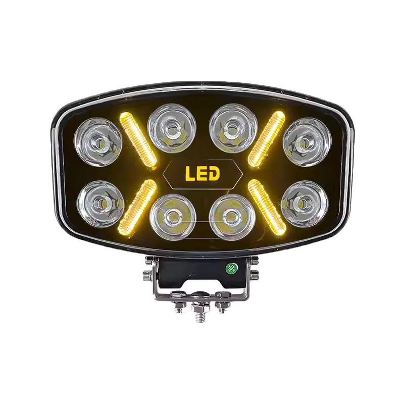 2025 Aurora New 12V 24V 9.7 Inch LED Work Light E-Mark 80W Auto Truck Headlight LED Driving Light Off-road Light with DRL