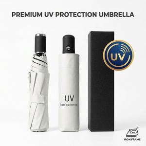 Nouveauté - Parapluie pliable 8K à trois sections, robuste, résistant au vent, protection UV, pour cadeaux d'entreprise et vente en gros - Product Image 3