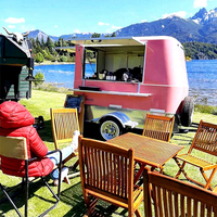 Wecare Petites machines à grignoter personnalisées camions de nourriture mini cuisine mobile entièrement équipée bbq remorque de restauration rapide à vendre