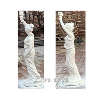 Sculptures en fonte pour femmes, statue de jardin, célèbre, style occidental, relief, avec torche