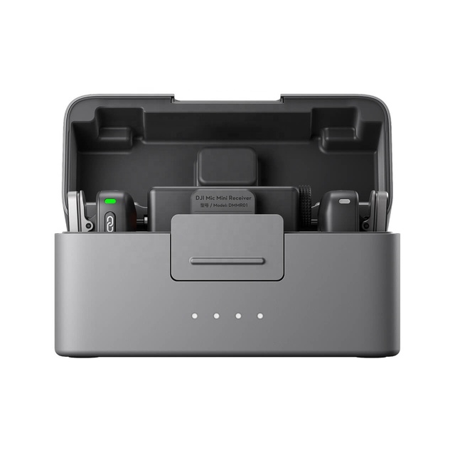 Original DJ Mini Wireless Noise Cancelling Microphone 2 TX + 1 RX + Charging Case Durable Plastic for Outdoor Interviews Live