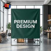 Bannière publicitaire extérieure en maille polyester légère, imperméable et résistante aux UV, sur mesure, pour la promotion d'événements sportifs