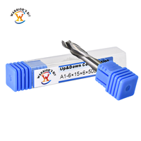 Fraises à compression haut-bas en carbure de tungstène à double cannelure, support personnalisé ODM/OEM pour revêtement Warrior