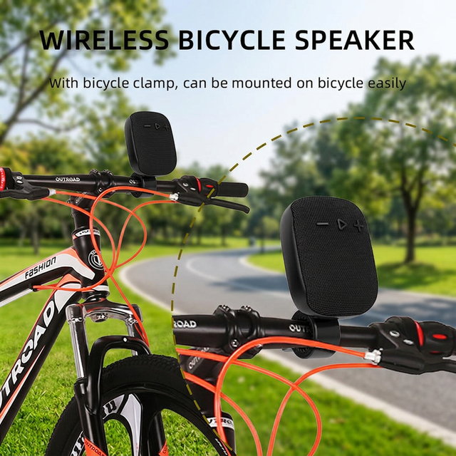 WIND3 Bocina Para Bicicleta Mountain Bike Waterproof Speaker for 5.3 IPX-7 Outdoor Sports Equipment 500mAh Battery for Computer