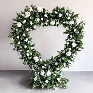 Venta caliente en forma de corazón rosa y Rosa Blanca <span class=keywords><strong>Wallflowers</strong></span>, decoraciones de arco de boda de fábrica asequibles para bodas en el jardín del hogar - Product Image 5