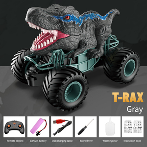 2023 nouveau meilleur vendeur Rc dinosaure camion 2.4g pulvérisation Simulation Dino télécommande voiture pour enfants <span class=keywords><strong>radiocommande</strong></span> jouets - Product Image 2
