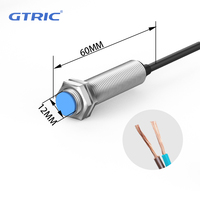 Capteur de proximité magnétique à effet Hall GTRIC Reed Proximity Switch série M12, distance de détection 10 mm, encastré, 5-220 V CC, 2 fils