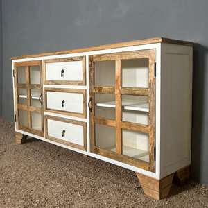 Mueble de Almacenamiento para Sala de Estar, de Madera Maciza Pintada a Mano, Venta al Por Mayor, para Hogar, Hotel, Sala de Estar, Estilo Rústico - Product Image 3