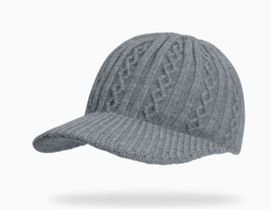 Gorra de béisbol tejida para mujer para otoño e invierno, gorra de pico de pato cálida y a la moda, gorra de béisbol de color liso. - Product Image 3