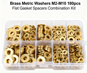 हॉट सेलिंग पीतल गैसकेट फ्लैट वॉशर M2-M10 कॉम्बिनेशन स्पेयर 180 टुकड़े प्रति बॉक्स बड़ी मात्रा में छूट मूल्य - Product Image 1