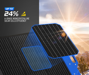POWER Super Light 200W Portable <b>Solar</b> Camping <b>Foldable</b> <b>Solar</b> Blanket for Battery Phone Laptop USB DC Charge - Product Image 2
