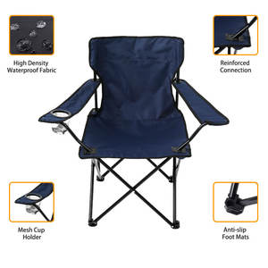 كرسي تخييم خفيف الوزن وقابل للطي للبالغين من تصنيع وتوريد المصنع مباشرة، كرسي شاطئ محمول ومخصص للأثاث الخارجي - Product Image 5