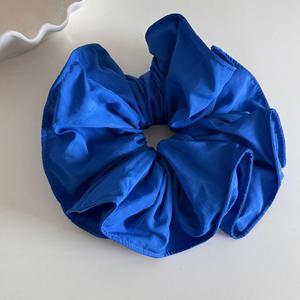 Scrunchies surdimensionnés de 20 cm de style coréen, à plusieurs couches avec texture plissée à carreaux, accessoires pour cheveux pour femmes - Product Image 5