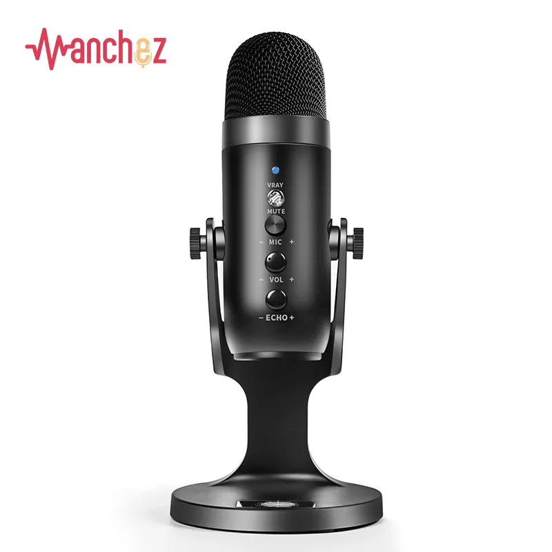 Manchez M280 USB condenser microphone for computer PC for game streaming podcast recording headset