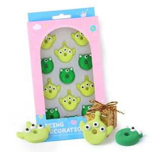 2023 nouveau vert monstre forme solide Cupcake arrose pour ingrédients de glaçage comestibles pour les décorations de fête goût sucré de boulangerie - Product Image 6