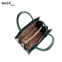 Ensemble de sacs à main pour femmes QAZA Factory personnalisés, grande capacité, en cuir PU, grand format, 3 en 1, sac fourre-tout, portefeuille, sac à bandoulière
