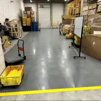 Suelo de Vinilo PVC de 6 mm, Resistente, Industrial, Losetas Encajables para Gimnasio y Almacén, Uso en Interiores
