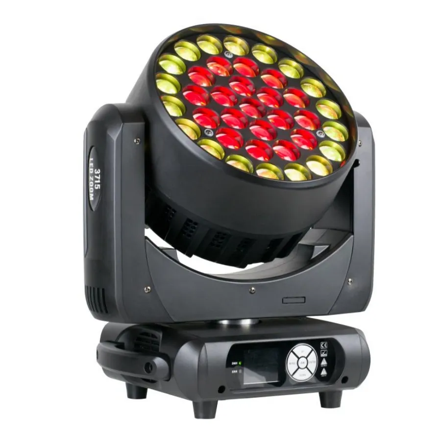 Unterstützung RDM Zoom 37*15w rgbw LED Wash dmx512 Moving Head Light