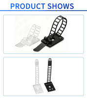 Support de fixation de câble réglable, gestion des câbles, organisateur de câbles, clips de câble en nylon, attaches de câble