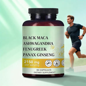 Cápsulas Herbais Masculinas VitaHall, Vendas Quentes, BLACK MACA+ASHWAGANDHA+FENUGREEK+PANAX GINSENG, Cápsula 4 em 1 para Potência Masculina - Product Image 1