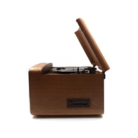 Tourne-disque vinyle classique au design vintage avec radio FM USB/SD