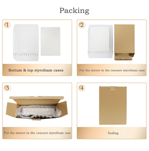 <span class=keywords><strong>กระจก</strong></span>ไฟ LED 360องศา3ทางแบบ <span class=keywords><strong>DIY</strong></span> ตัดเอง<span class=keywords><strong>กระจก</strong></span>สามชั้นติดผนังสำหรับความงามสองด้านส่วนบุคคล - Product Image 4