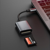 Lector de Tarjetas de Memoria PSP para Teléfono Móvil, USB 2.0 Externo, Aleación de Aluminio, Compatible con MS Pro Duo, MS Micro (M2) y Otras Tarjetas