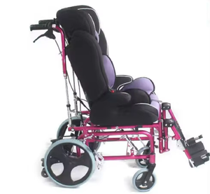 Vendita calda regolabile per bambini multi-funzionale 2 ~ 12 anni sedia a rotelle manuale per bambini con funzione pendente - Product Image 2